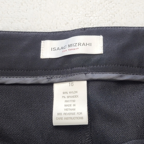 Isaac Mizrahi For Target Black Dark Wash Straight/Pencil Skirt Women's Size 16 - Picture 3 of 6
